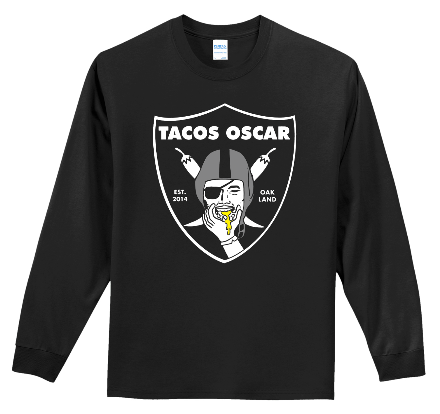 Tacos Oscar Raiders Long Sleeve T