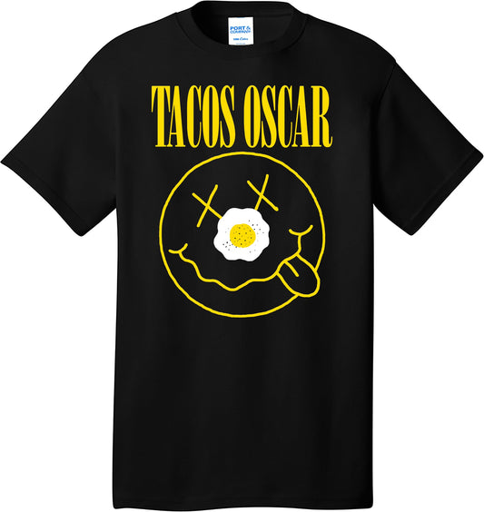 Nirvana Egg Print black t shirt